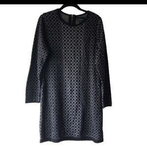 Black & Gray Sweater Dress